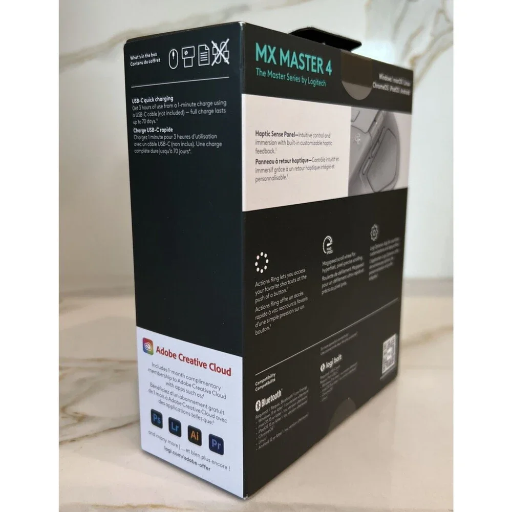 Logitech MX Master 4 High-Performance Wireless Mouse Black BRAND NEW 910-007560
